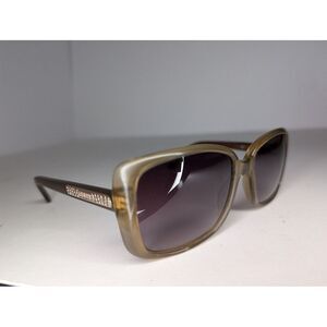 Vtg GUESS‎ Oversized Sunglasses Women's Butterfly Brown Gold 0914